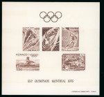 Stamp of Colonies françaises » Monaco Monaco, 1976 : lot thème des XXIe Jeux Olympiques de