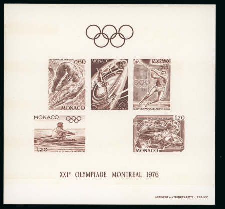 Stamp of Colonies françaises » Monaco Monaco, 1976 : lot thème des XXIe Jeux Olympiques de