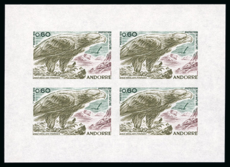 Stamp of Colonies françaises » Andorre (Poste française) Andorre : 1967, Y&T n°219 en feuillet de quatre timbres