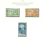 Stamp of Colonies françaises » Inini Inini : 1932-1944, territoire complet poste et fins
