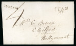 Stamp of Ireland » Pre-Stamp Postal History » Independant Post Office Period - 1784-1831 1812 (6.4) Folded letter sheet from Tuam to Hollymount