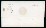 Stamp of Ireland » Pre-Stamp Postal History » Independant Post Office Period - 1784-1831 1812 (6.4) Folded letter sheet from Tuam to Hollymount