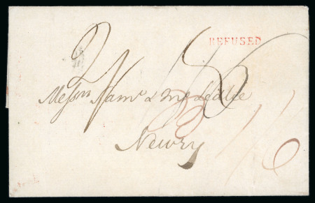 Stamp of Ireland » Pre-Stamp Postal History » Independant Post Office Period - 1784-1831 1826 (13.10) Folded letter sheet from Llankelly to