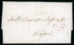 Stamp of Ireland » Pre-Stamp Postal History » Local Post Period - 1773-1840 1784 (16.10) Folded entire from Dublin to Wexford,