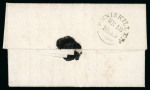 Stamp of Ireland » Postal History (Arranged alphabetically by County) 1840 Two folded covers both from Dublin to Enniskillen and Armagh, both showing Uniform Penny handstamps