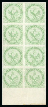 Stamp of Colonies françaises » Colonies Générales Colonies Générales, 1859 : Type Aigle Y&T n° 2 en bloc