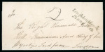 Stamp of Ireland » Pre-Stamp Postal History » Local Post Period - 1773-1840 1840 (13.3) Prepaid folded letter sheet from Loughbrickland