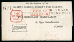 Stamp of Ireland » Pre-Stamp Postal History » Local Post Period - 1773-1840 1838 (18.12) Sunday School Society of Ireland printed