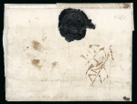 Stamp of Ireland » Pre-Stamp Postal History » Local Post Period - 1773-1840 1776 (1.6) Folded entire from Dublin to Anjou, France,
