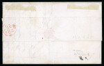 Stamp of Ireland » Transatlantic Mail to, from and via Ireland 1860 (21.5) Folded entire from New York via Galway