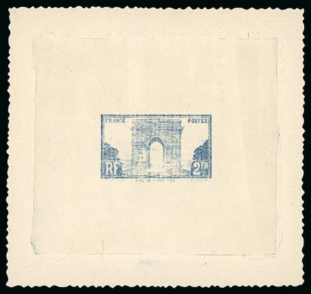 Stamp of France » Émissions à partir de 1900 1929, Arc de Triomphe Y&T n°258 épreuve d'artiste en