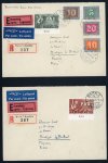 Stamp of Switzerland / Schweiz » Flugpost » Flugbriefe 7 Flugbriefe frankiert mit Pax, alle Briefe an Herrn Juet