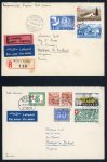 Stamp of Switzerland / Schweiz » Flugpost » Flugbriefe 7 Flugbriefe frankiert mit Pax, alle Briefe an Herrn Juet