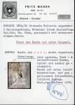 Stamp of Switzerland / Schweiz » Sitzende Helvetia Ungezähnt » Münchner Druck, 1. Auflage 1854, 5 Rp. braun, 1. Münchner Druckperiode, leicht entwertet mit schwarzer eidgenössischer Raute