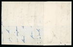 Stamp of Switzerland / Schweiz » Kantonalmarken » Genf 1847, grosser Adler gelbgrün auf unvollständigem Faltbrief von Genf nach Chancy