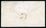 Stamp of Switzerland / Schweiz » Kantonalmarken » Genf 1851, Genfer Ganzschachenauschnitt auf Brief von Genf nach La Saconnerie