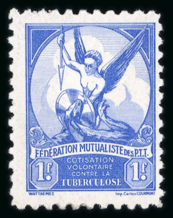 Stamp of France » Vignettes CANCEL Timbres de Bienfaisance des PTT : 1927, contre la tuberculose