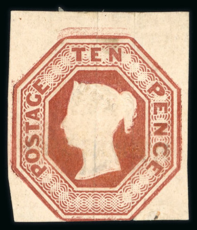 Stamp of Great Britain » 1847-54 Embossed 1847-54 10d brown unused, part o.g.
