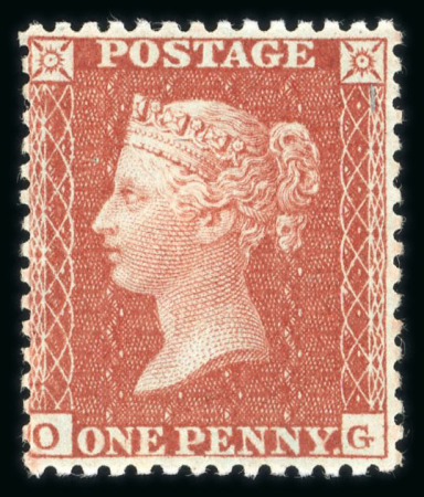 Stamp of Great Britain » 1854-70 Perforated Line Engraved 1854-57 1d red-brown OG mint