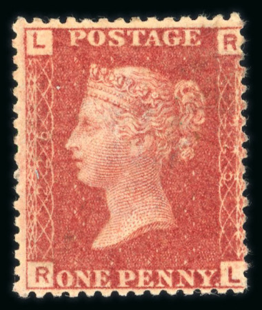 Stamp of Great Britain » 1854-70 Perforated Line Engraved 1864-79 1d rose-red Pl.225 RL mint, large part o.g.