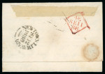 Stamp of Ireland » Pre-Stamp Postal History » Unified Post Period - 1827-1839 1838 (11.9) Folded entire from Santry to Newtown Limavady,