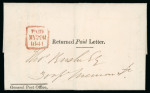 Stamp of Ireland » GB Used In Ireland 1841 (29.5) G.P.O. printed Returned Paid Letter folded