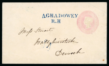 Stamp of Ireland » GB Used In Ireland 1846 (15.5) 1s pink, die 59, sent locally to Dervock,