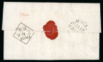 Stamp of Ireland » GB Used In Ireland 1843 (17.1) Folded entire from Dublin to Kilmallock,