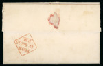 Stamp of Ireland » GB Used In Ireland 1850 (25.2) Folded entire from Dublin to Cadiz, Spain,