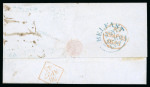Stamp of Ireland » GB Used In Ireland 1840 (13.3) Folded entire to London showing the distinctive