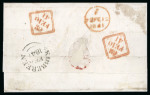 Stamp of Ireland » GB Used In Ireland 1840 (31.10) Folded letter sheet from Peru to London with superb strike of the mixed typeface SKIBBEREEN/Ship Letter