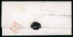 Stamp of Ireland » Transatlantic Mail to, from and via Ireland 1840 (23.8) Folded entire from King's Cove, Newfoundland