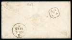 Stamp of Ireland » Transatlantic Mail to, from and via Ireland 1855 (25.11) Unstamped envelope from Strabane to New