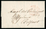 Stamp of Ireland » Pre-Stamp Postal History » Local Post Period - 1773-1840 1829 (2.1) Folded entire sent from Demerara, British