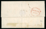 Stamp of Ireland » Pre-Stamp Postal History » Local Post Period - 1773-1840 1829 (2.1) Folded entire sent from Demerara, British
