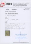 Stamp of Switzerland / Schweiz » Kantonalmarken » Genf 1845, kleiner Adler, leicht und sauber entwertet mit seltenem roten Zweikreisstempel « GENEVE DEC. 46 »