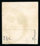 Stamp of Switzerland / Schweiz » Sitzende Helvetia Ungezähnt » 1856-57 Berner Druck (II) 40 Rp. grün, 2. Berner Druckperiode,  sauber entwertet mit schwarzem Einkreisstempel « GENEVE 18 OCTO. 58 2 1/2 »