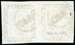Stamp of Mauritius » 1848-59 Post Paid Issue » Latest Impressions (SG 23-25) 1859 1d red on yellowish paper