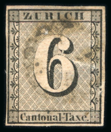 Stamp of Switzerland / Schweiz » Kantonalmarken » Zürich Zürich 6 Probedruck