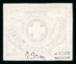 Stamp of Switzerland / Schweiz » "Waadt", "Neuenburg", "Winterthur" 1850, Winterthur, ungebraucht ohne Gummi