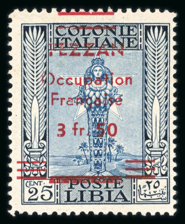 Stamp of Colonies françaises » Fezzan Fezzan : 1943, YT& n°6 neuf * MH, signé Brun, TB.