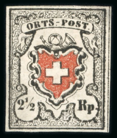Stamp of Switzerland / Schweiz » Orts-Post und Poste Locale 1850, Orts-Post mit Kreuzeinfassung, Type 16, ungebraucht ohne Gummi