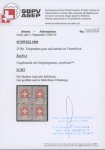 Stamp of Switzerland / Schweiz » Telegraphenmarken 1868, Telegrafenmarke 25 Rp. im Viererblock, ungebraucht mit vollständigem Originalgummi