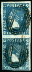 Stamp of Mauritius » 1859 Sherwin Issue (SG 40) 1859 Sherwin issue 2d. deep blue on bluish vertical
