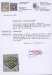 Stamp of Switzerland / Schweiz » Kantonalmarken » Genf 1849, Genfer Ganzsachenausschnitt, sauber entwertet mit schwarzer Genfer Gitterraute (AW101)
