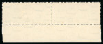 Stamp of Egypt » Commemoratives 1938 King Farouk’s Birthday, £E1 green and brown, mint nh bottom sheet marginal pair
