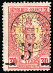Stamp of Colonies françaises » Congo Congo : 1900, Y&T n° 46-47 oblitérés signés Brun et