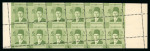 Stamp of Egypt » 1936-1952 King Farouk Definitives  » Issued Stamps 1937-46 Young King Farouk Portrait Issue: 6m, 10m, 15m, and 20m all in booklet blocks of twelve showing Royal oblique perforations