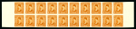 Stamp of Egypt » 1936-1952 King Farouk Definitives  » Issued Stamps 1944-51 King Farouk “Military” Issue: 1m Orange-brown, imperforate, Royal Cancelled on reverse in block of 20