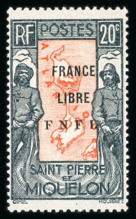 Stamp of Colonies françaises » St. Pierre et Miquelon Saint-Pierre et Miquelon : 1942, timbres "France Libre"